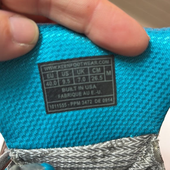 New gray and teal women’s keen hiking boots - Picture 10 of 10